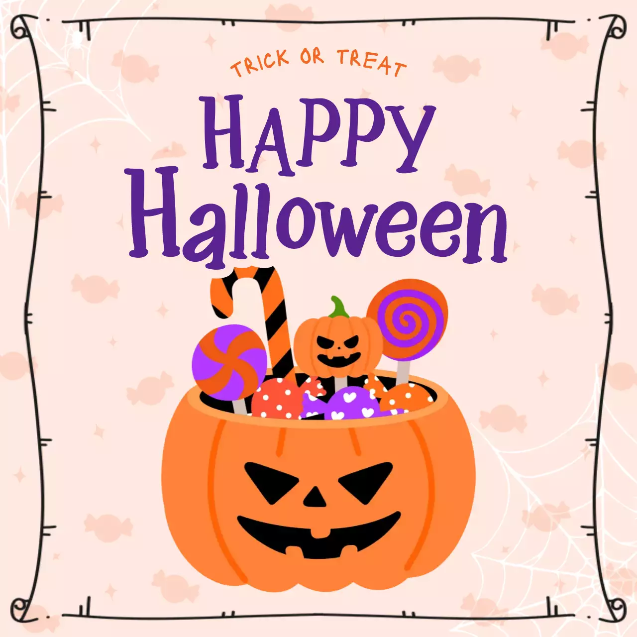 주황 아기자기한 할로윈 축제