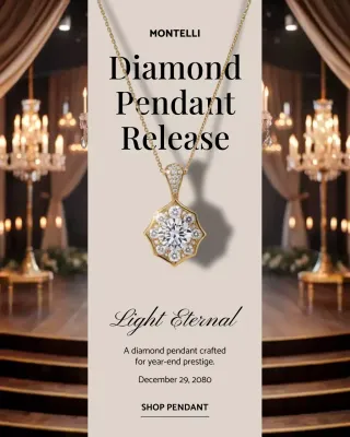 Gold Elegant Jewelry Advertisement Instagram Post