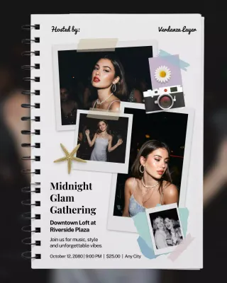 Black Modern Event Invitation Instagram Post