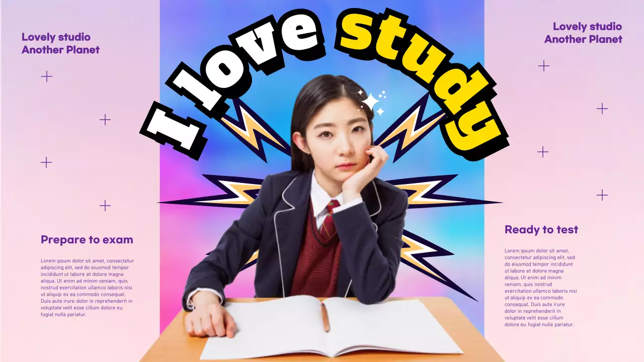 Purple modern study guide