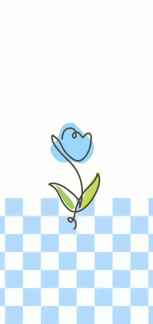 하늘색 심플 자연 포토프레임