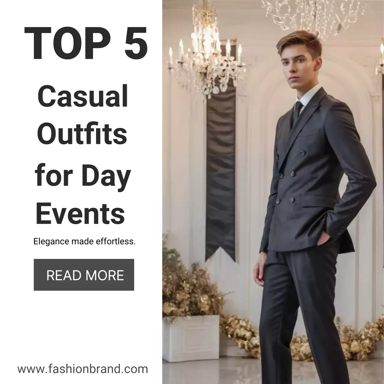 Elegant Men Casual Looks Best Outfits for Daytime Events