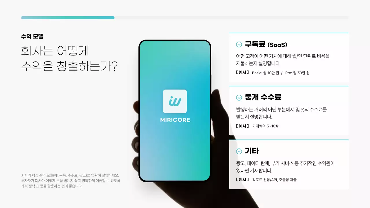 민트 모던 비즈니스 보고서 IR