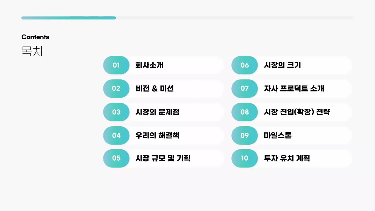 민트 모던 비즈니스 보고서 IR