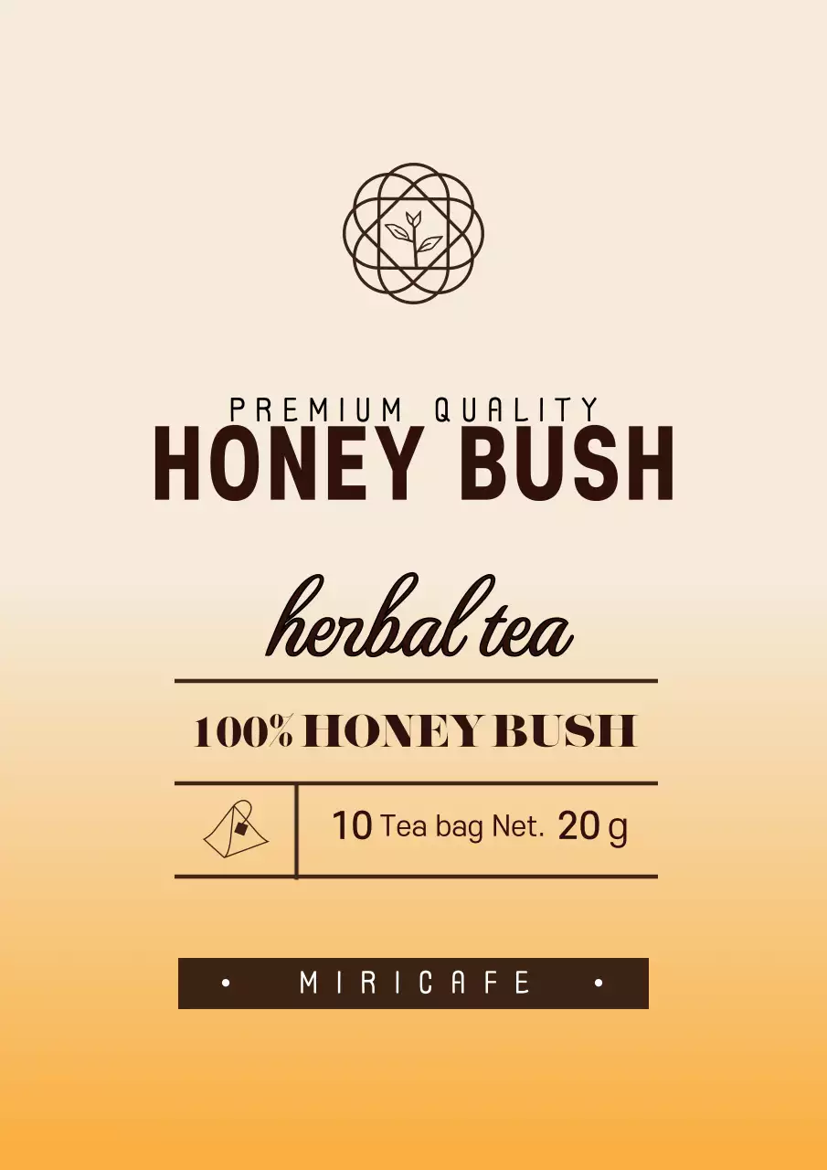 Beige Minimal Tea Promotion Poster