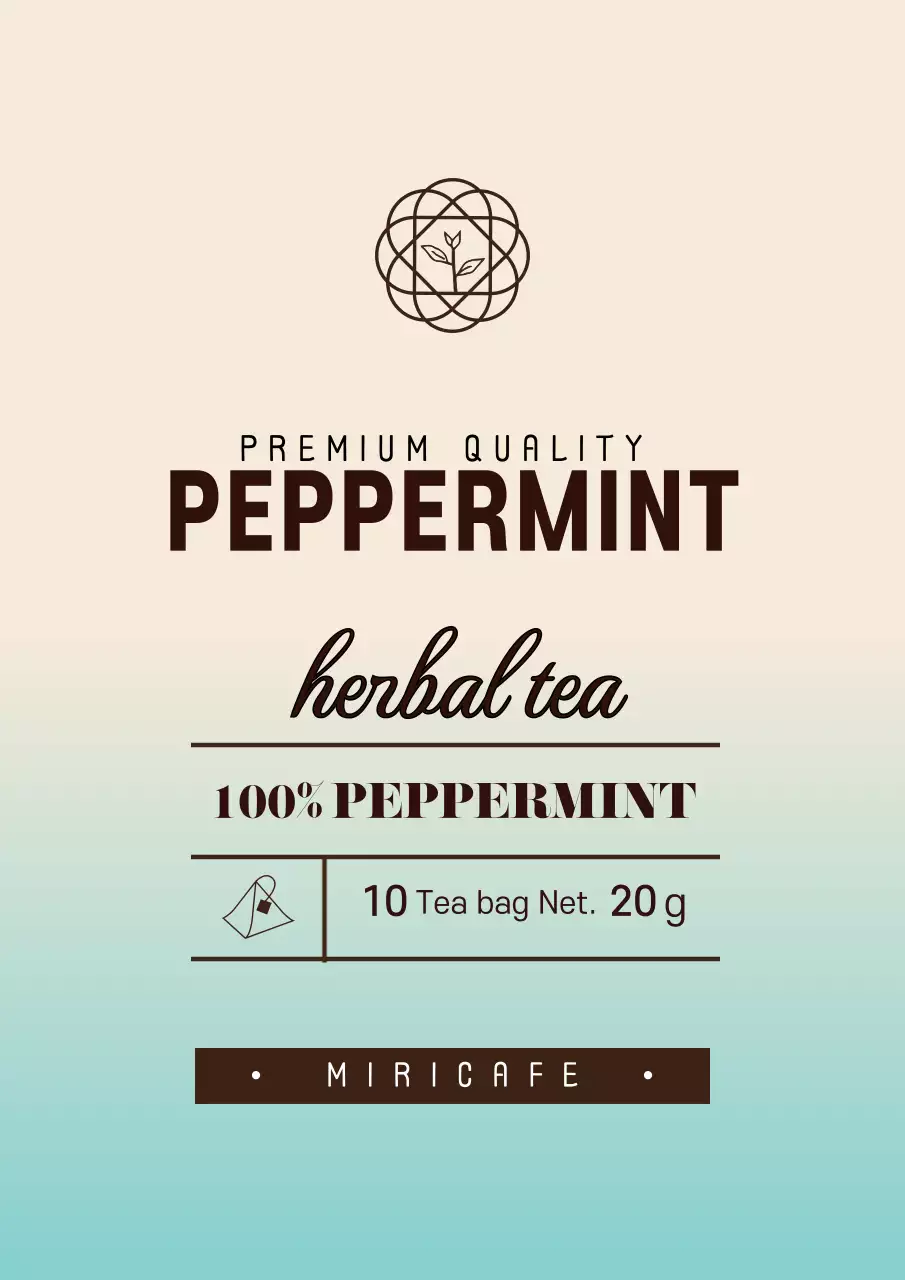 Beige Minimal Tea Promotion Poster