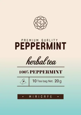 Beige Minimal Tea Promotion Poster