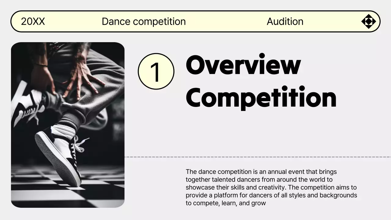 Beige Modern Dance Announcement Presentation