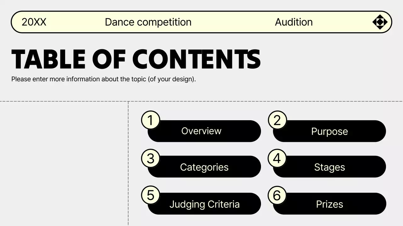 Beige Modern Dance Announcement Presentation