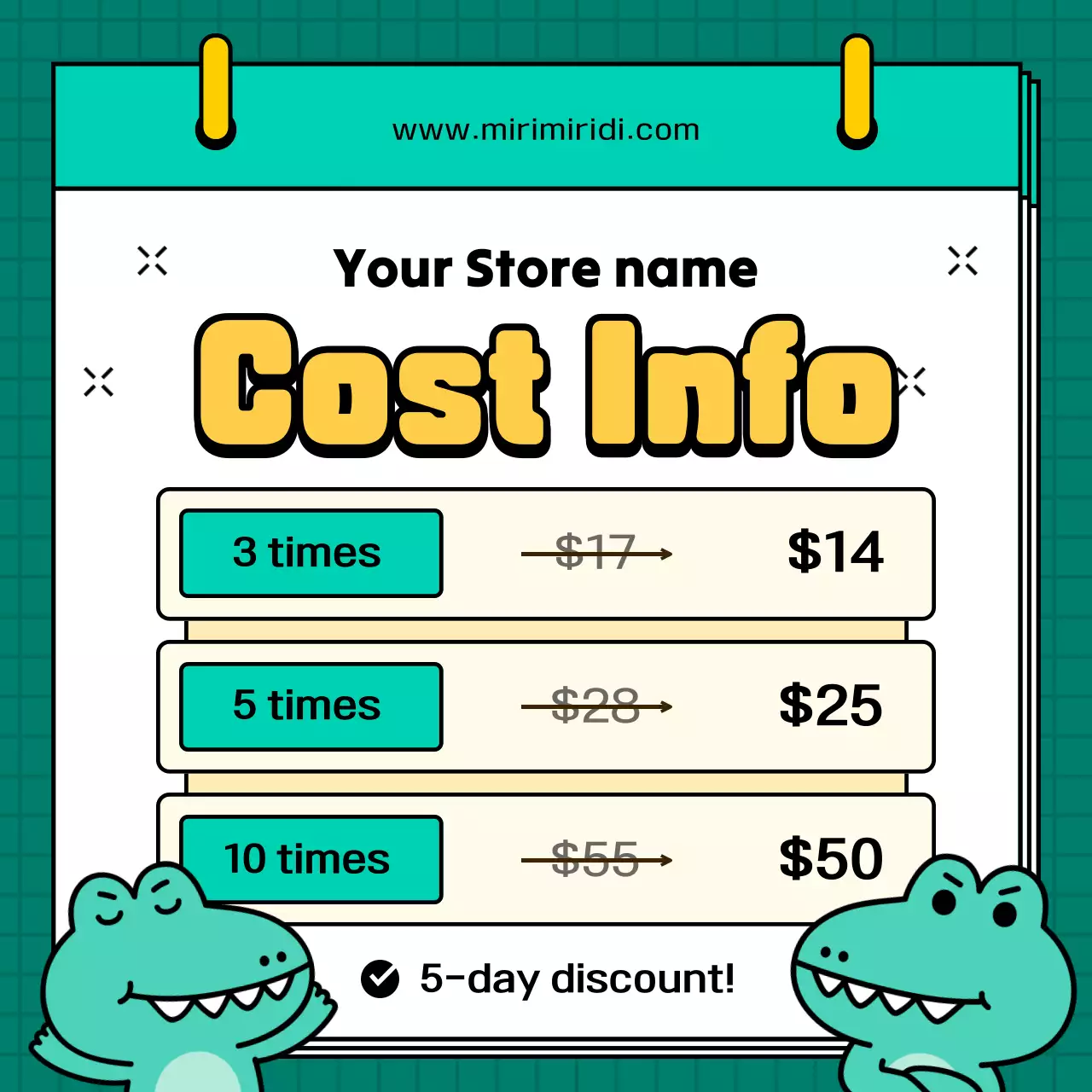 Green Playful Business Announcement Instagram Carousel