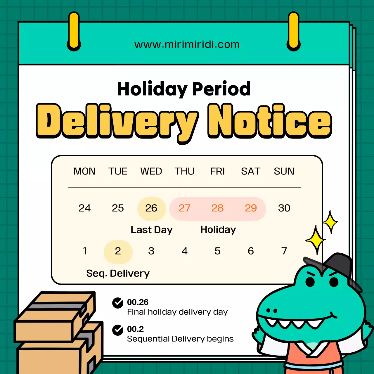 Green Playful Business Announcement Instagram Carousel