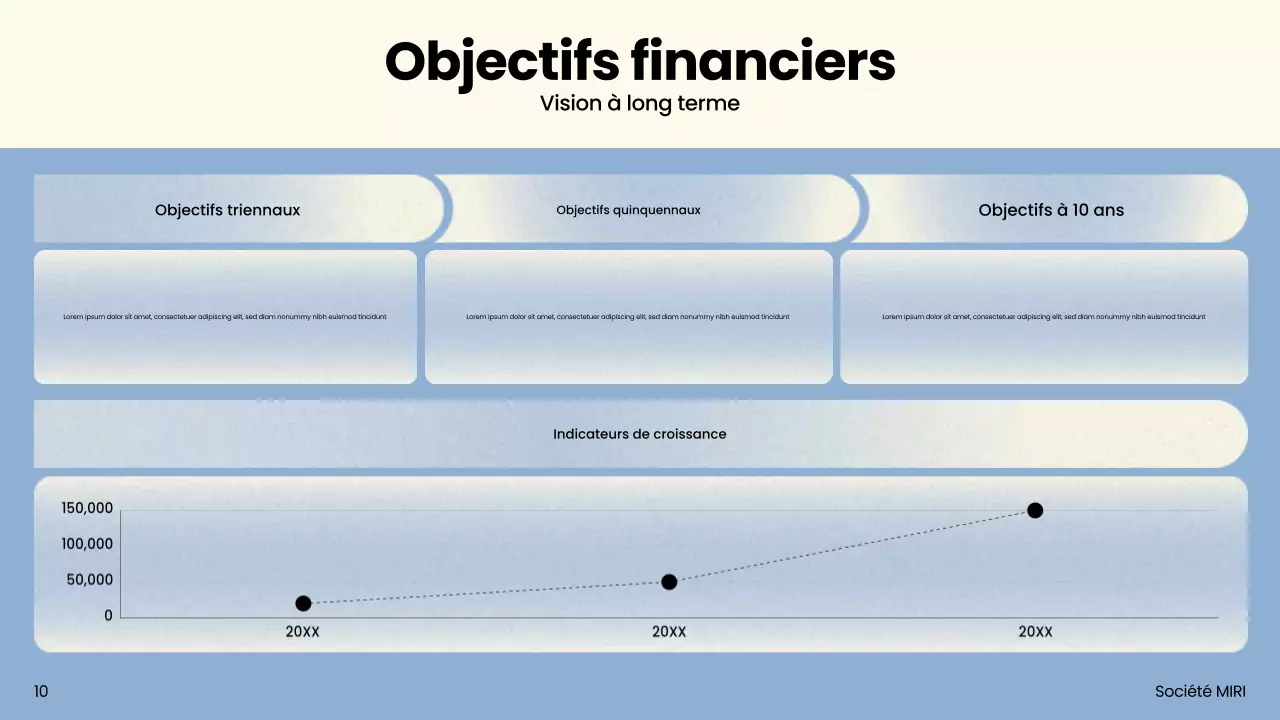 Présentation marketing moderne beige