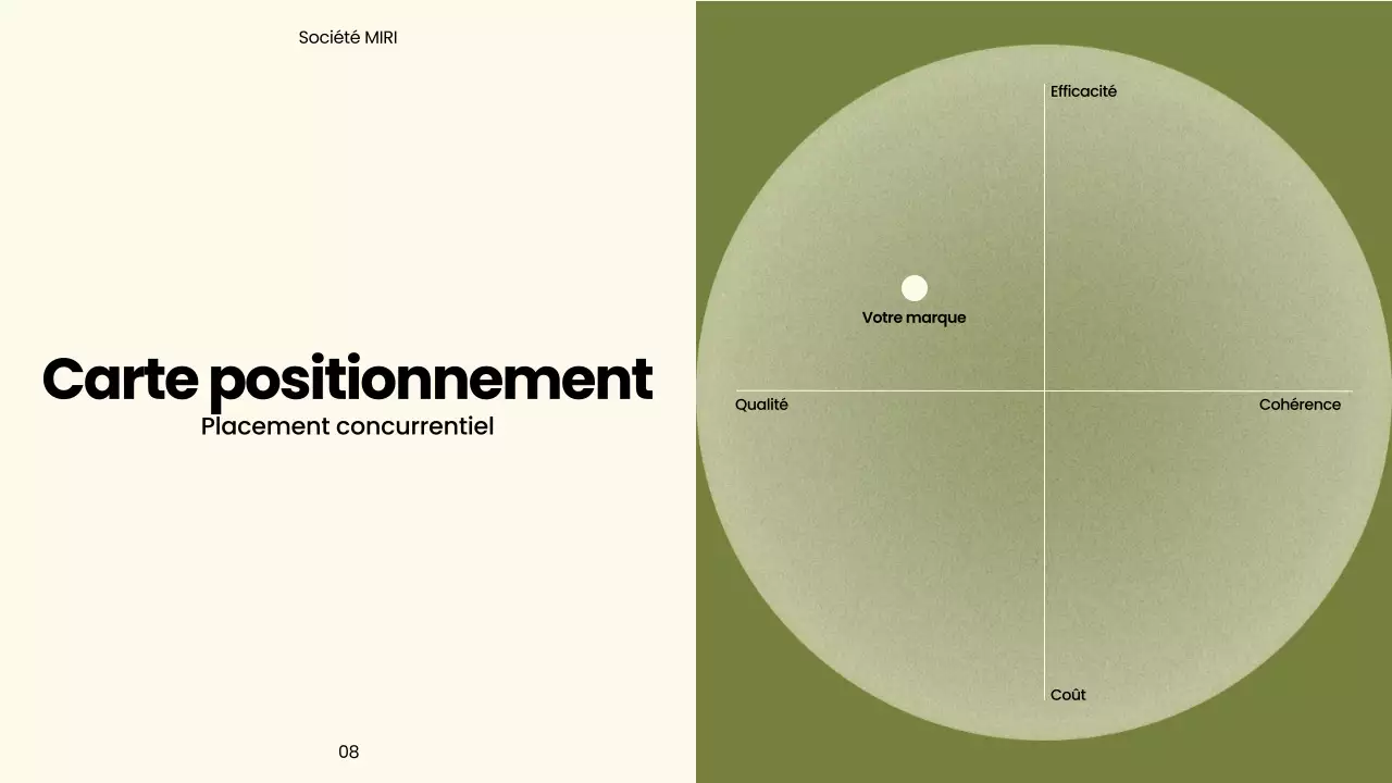 Présentation marketing moderne beige