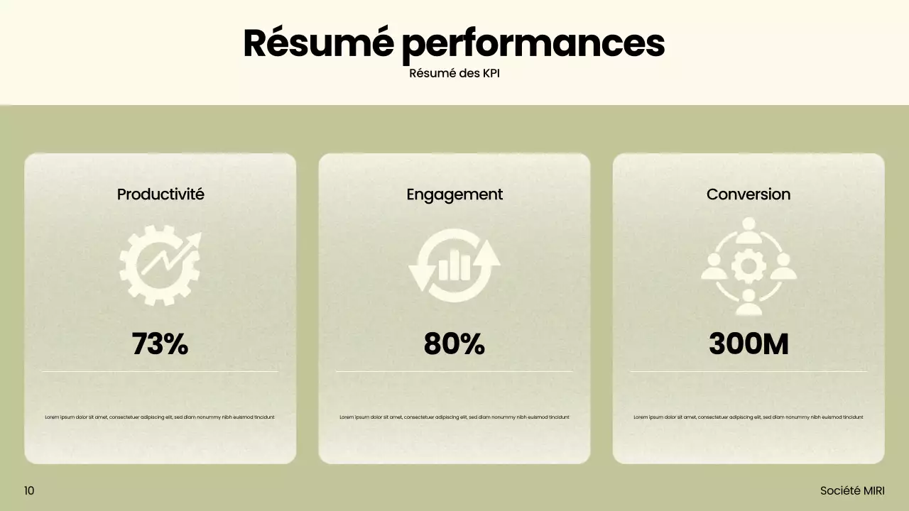 Présentation marketing moderne beige