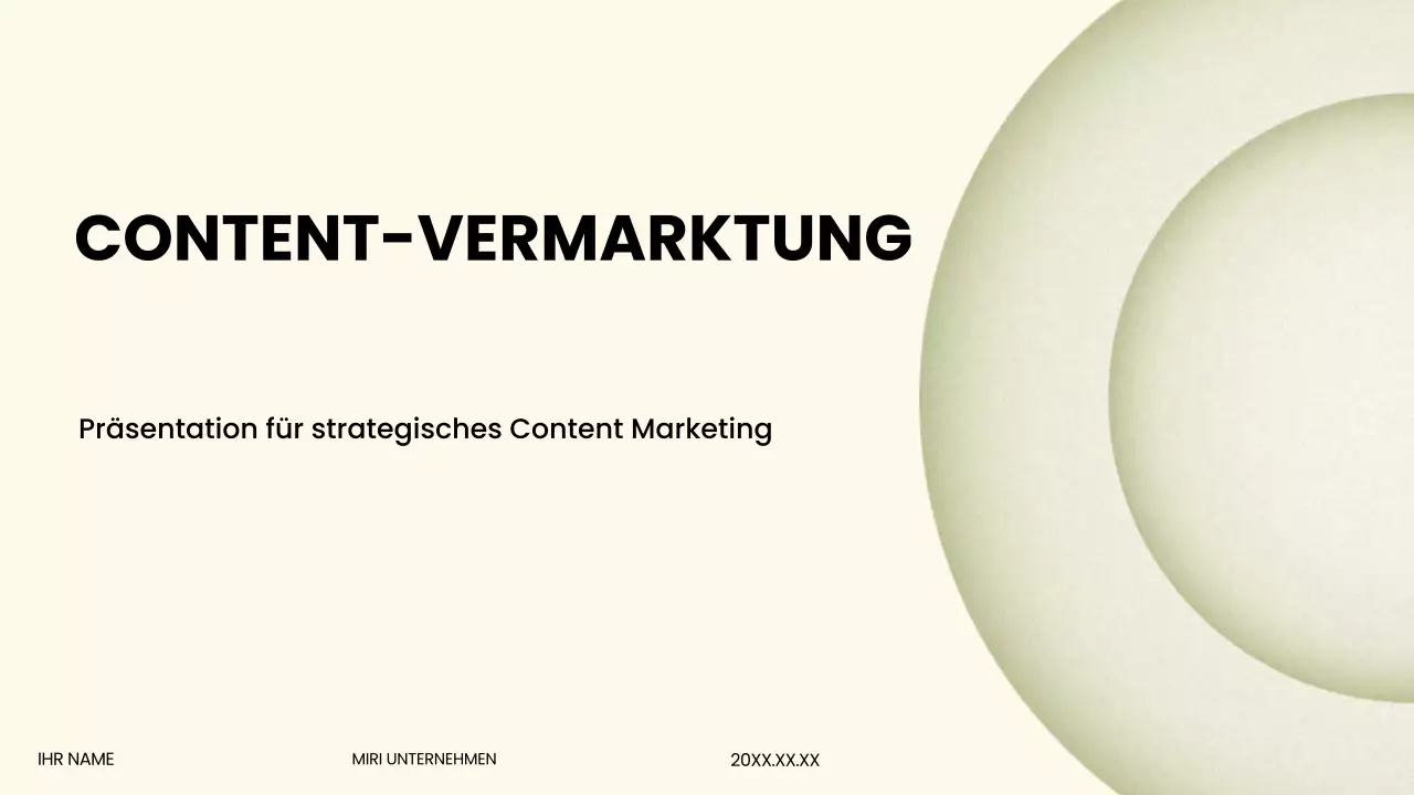 Beige Moderne Marketingpräsentation