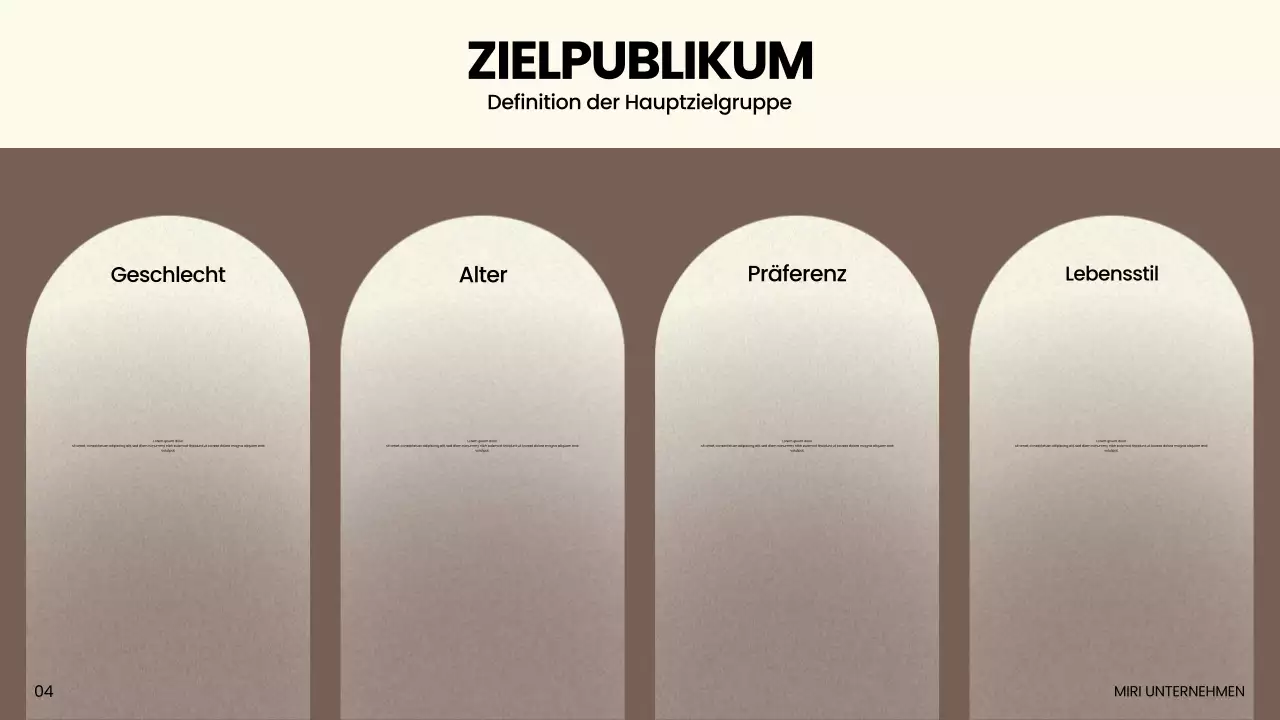 Beige Moderne Marketingpräsentation