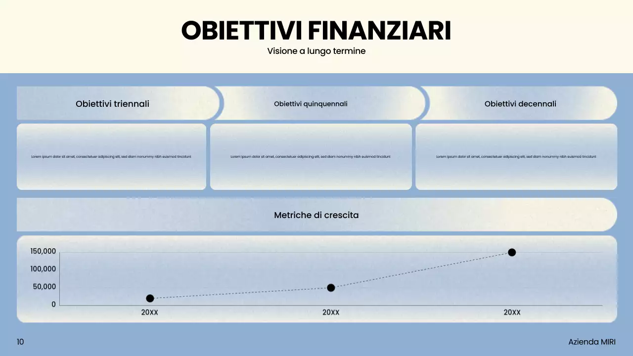 Presentazione di marketing moderno beige