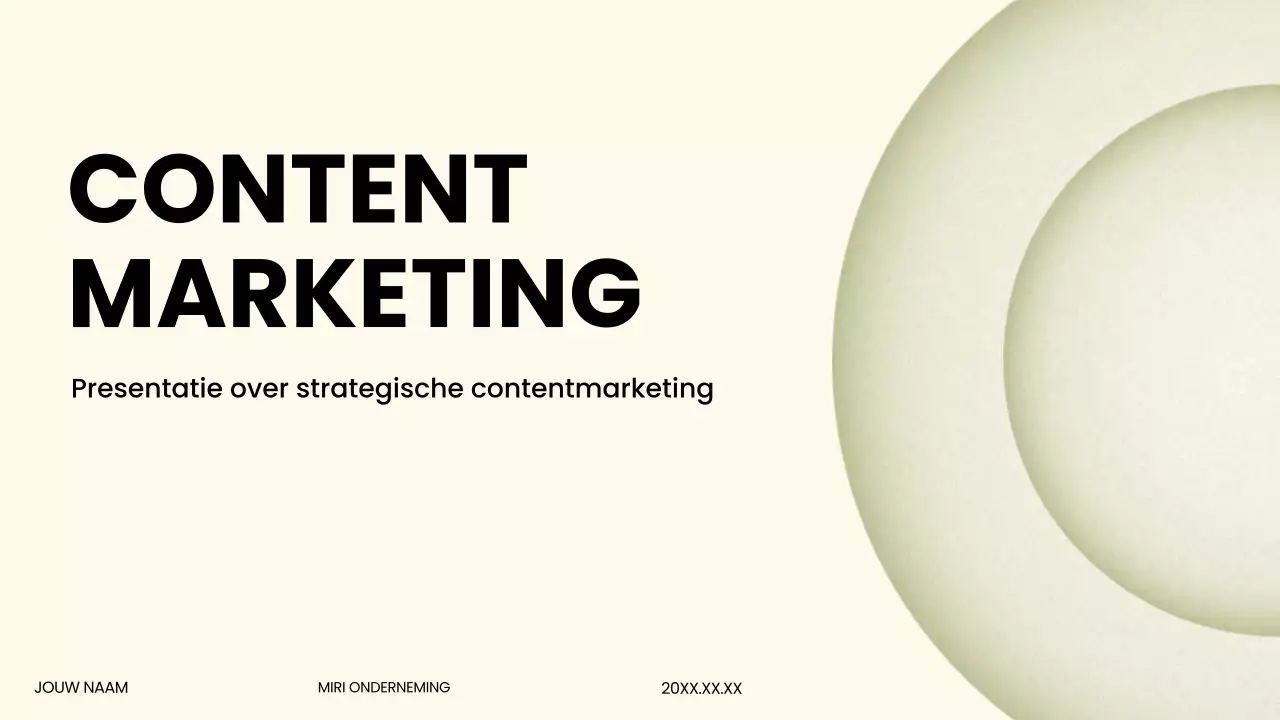 Beige moderne marketingpresentatie