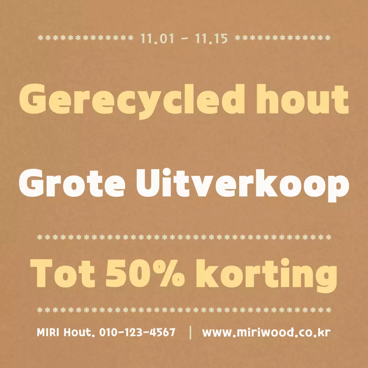 Beige Vintage Uitverkoop