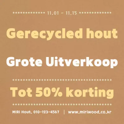 Beige Vintage Uitverkoop