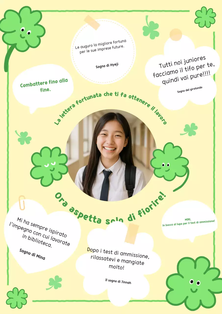 Una simpatica lettera di incoraggiamento da Mint