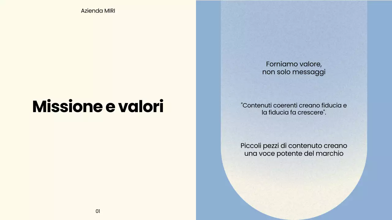 Presentazione di marketing moderno beige