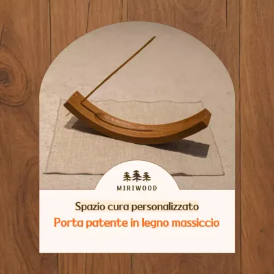Promozione di prodotti tradizionali porta incenso marroni