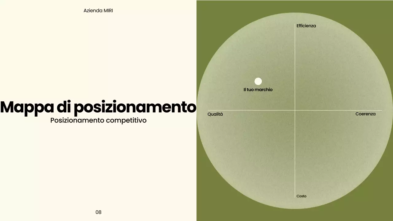 Presentazione di marketing moderno beige