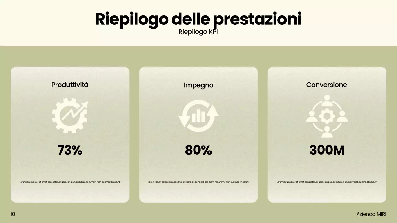Presentazione di marketing moderno beige