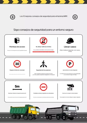 Guía de seguridad simple negra