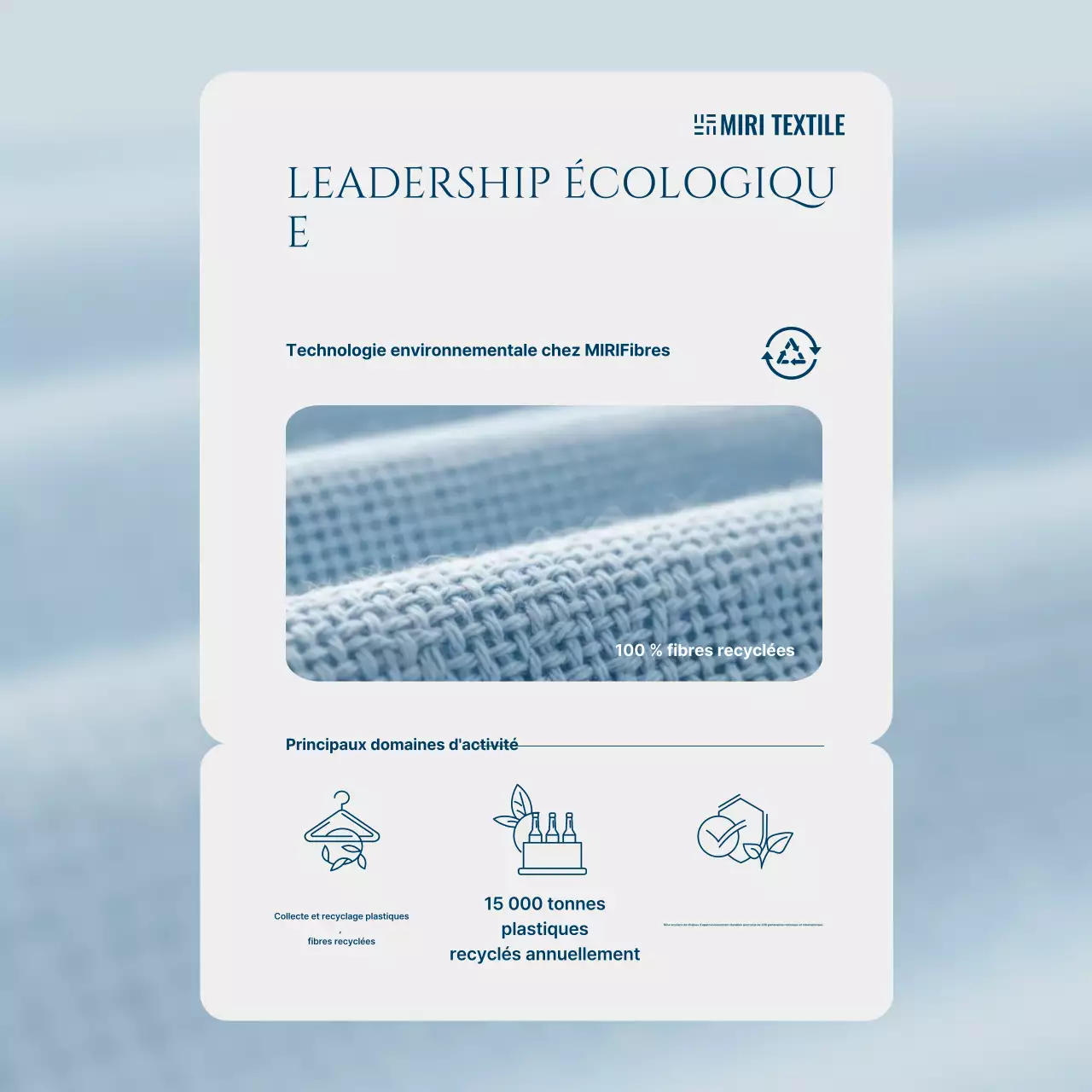 Campagne de promotion de l'environnement moderne Sky Blue