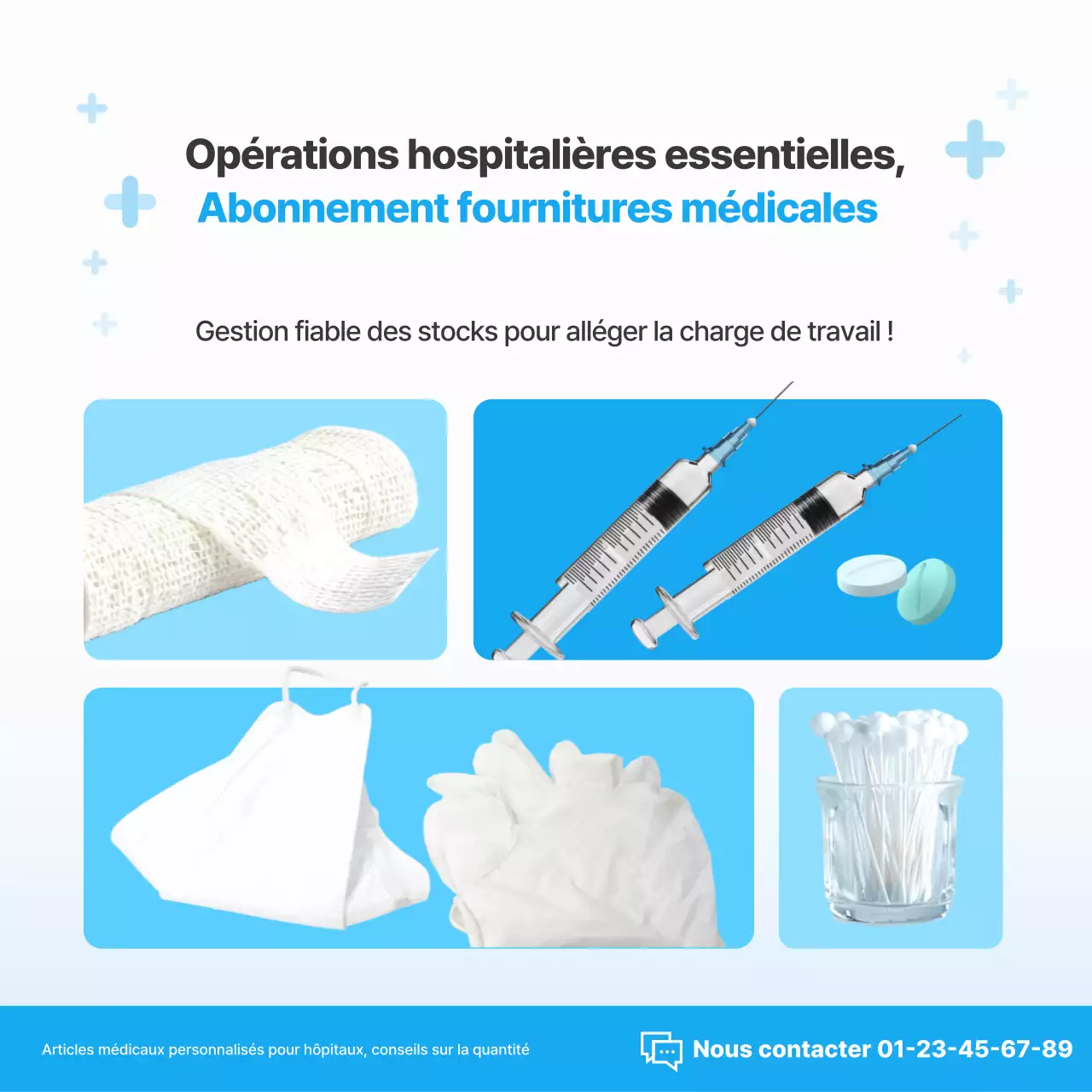 Abonnement médical moderne Sky Blue