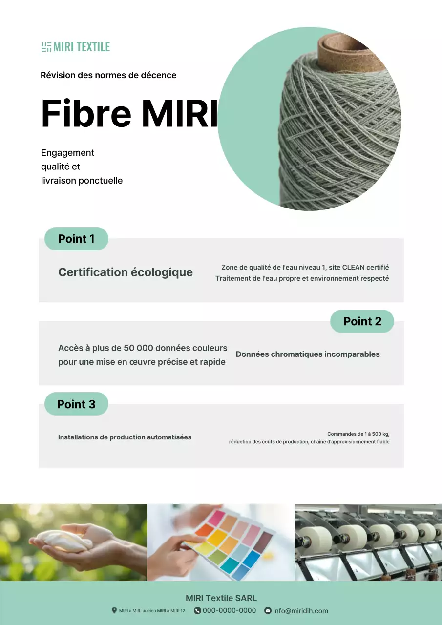 Promotion de l'industrie textile moderne de Mint