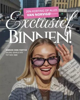 Roze Trendy Mode Promotie