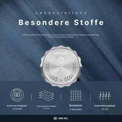 Förderung moderner Textiltechnologie in Grau