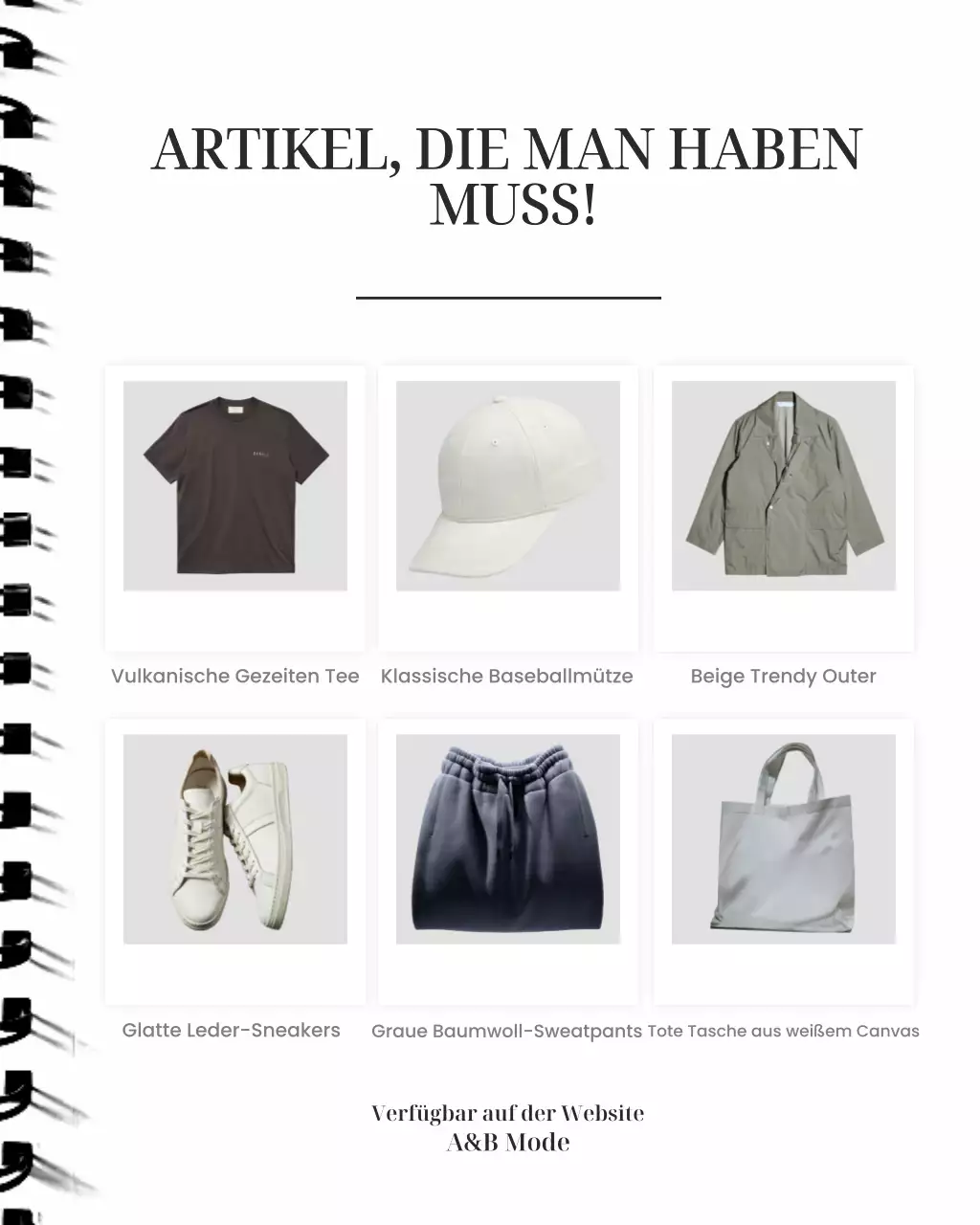 Graue moderne editierbare Mode-Promotion