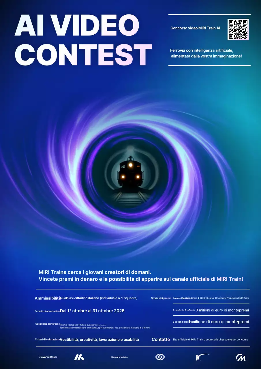 Promozione del concorso di generazione di video AI sui buchi neri Blue Space Aurora