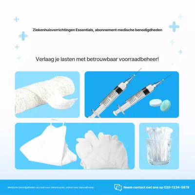 Hemelsblauw modern medisch abonnement