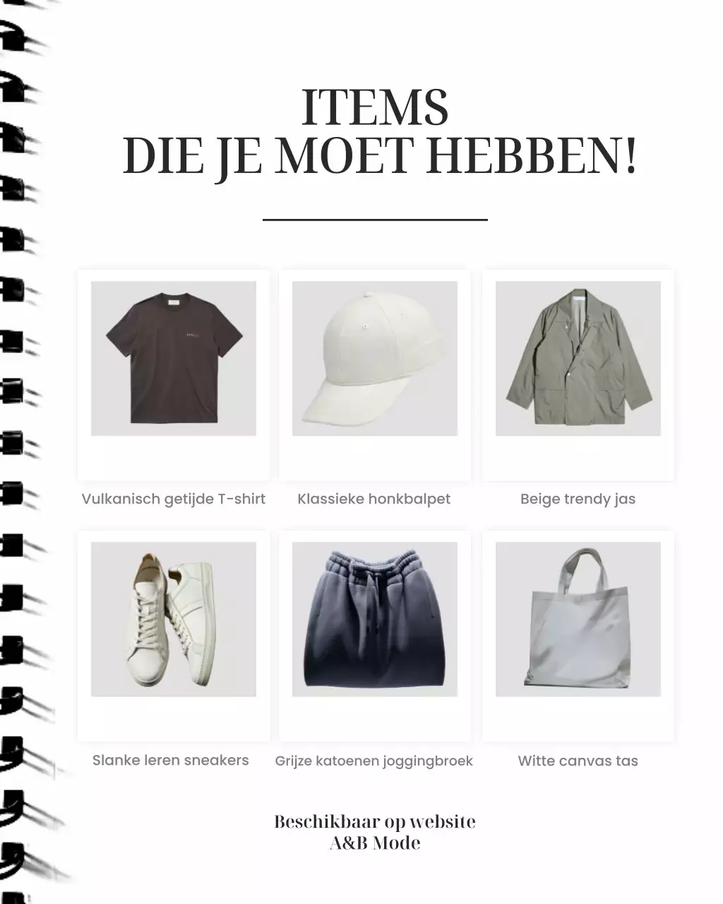 Grijze moderne, bewerkbare modepromotie