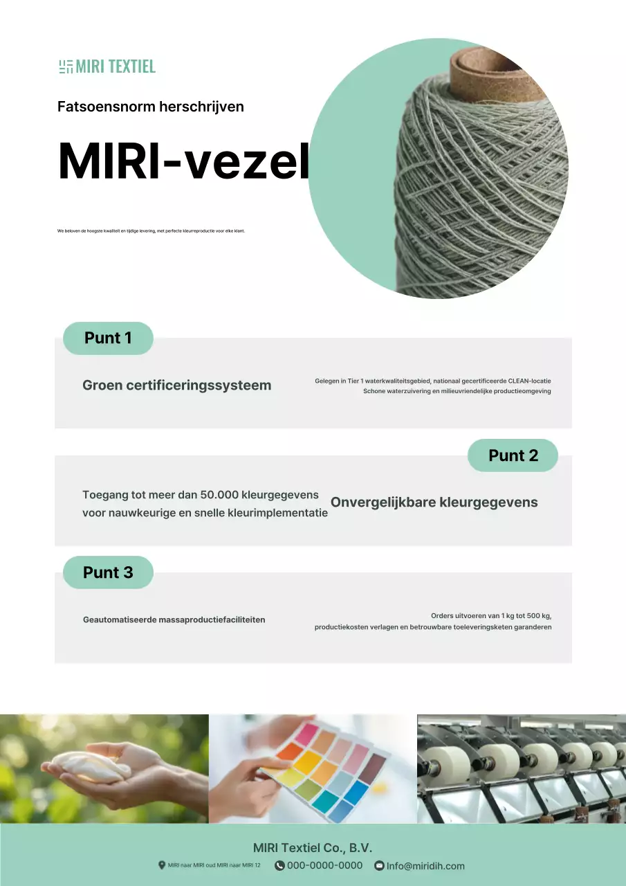 Promotie van de moderne textielindustrie