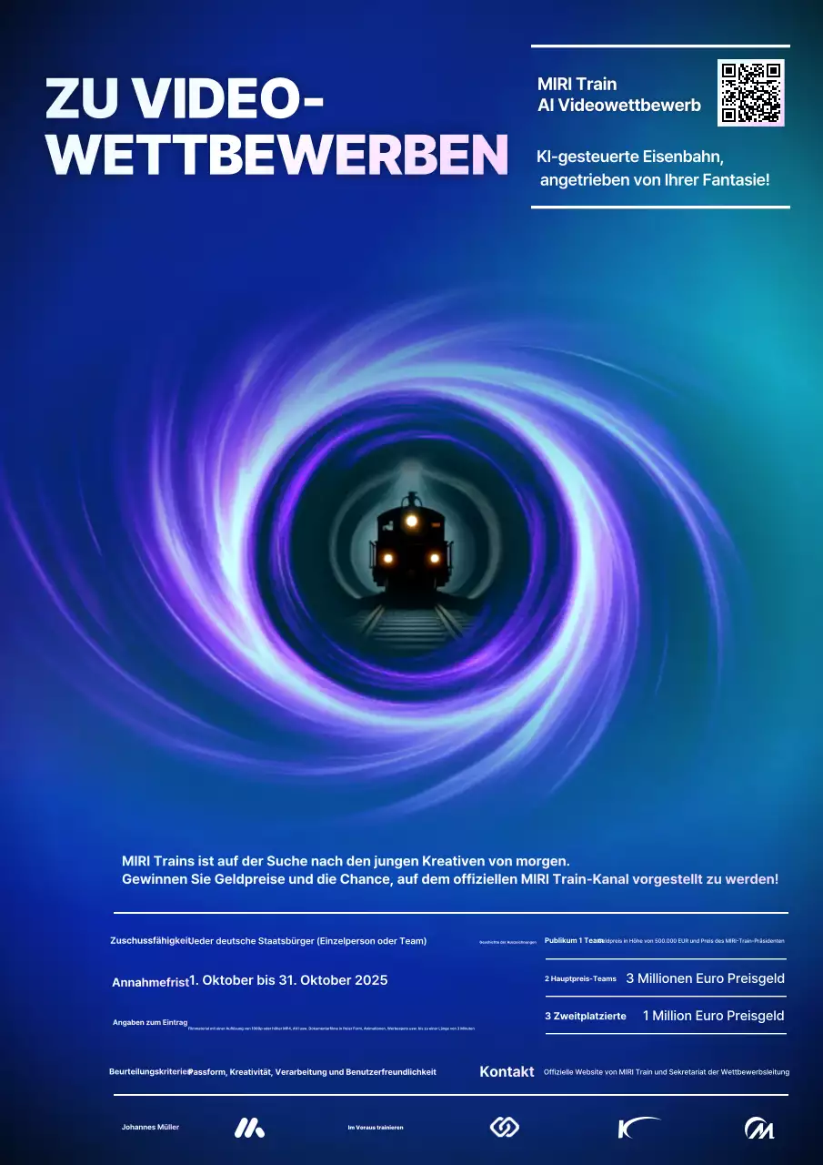 Förderung des Blue Space Aurora Black Hole AI Video Generation Contest