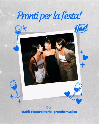 Promozione Blue Trendy Party