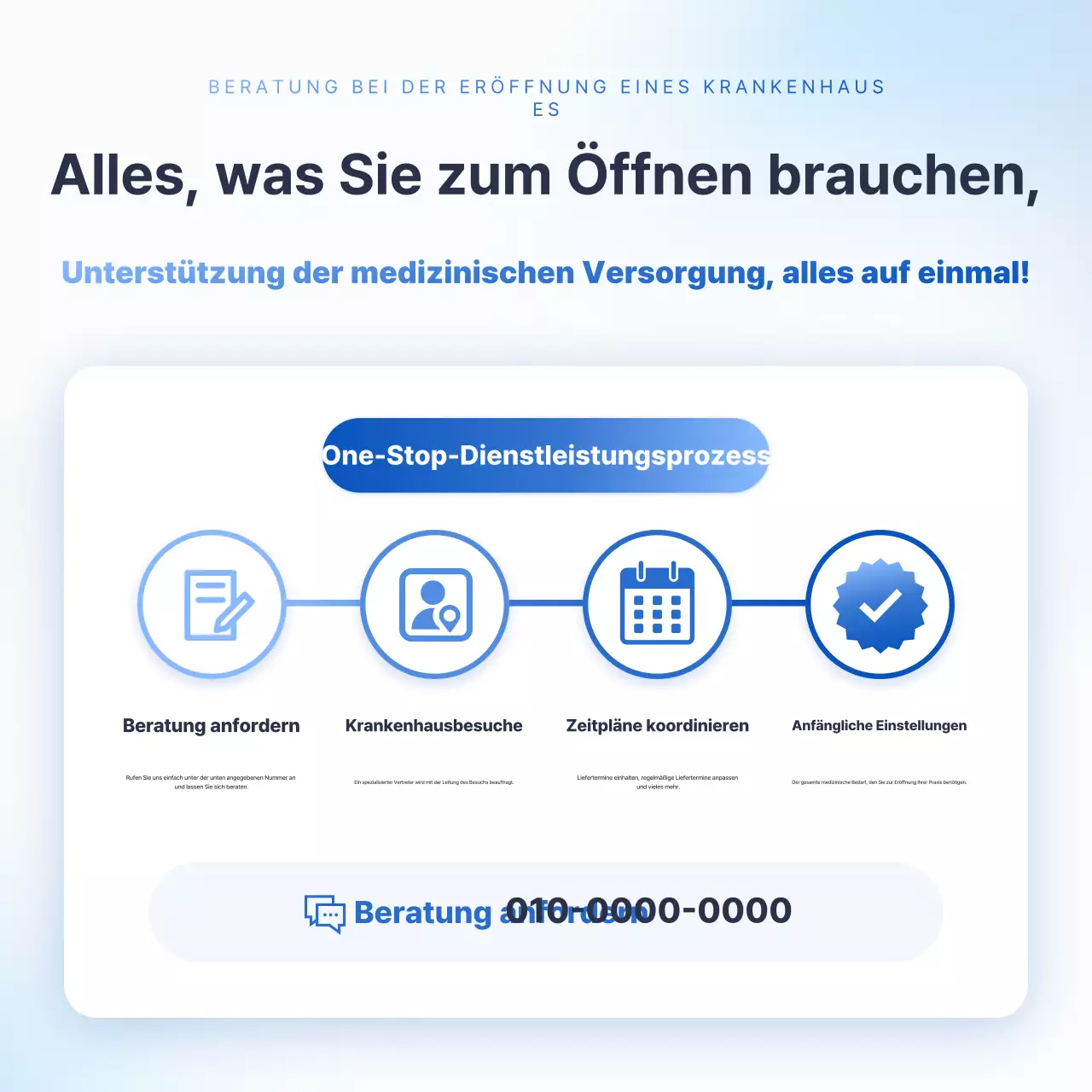 Sky Blue Clean Medizinischer Beratungsleitfaden