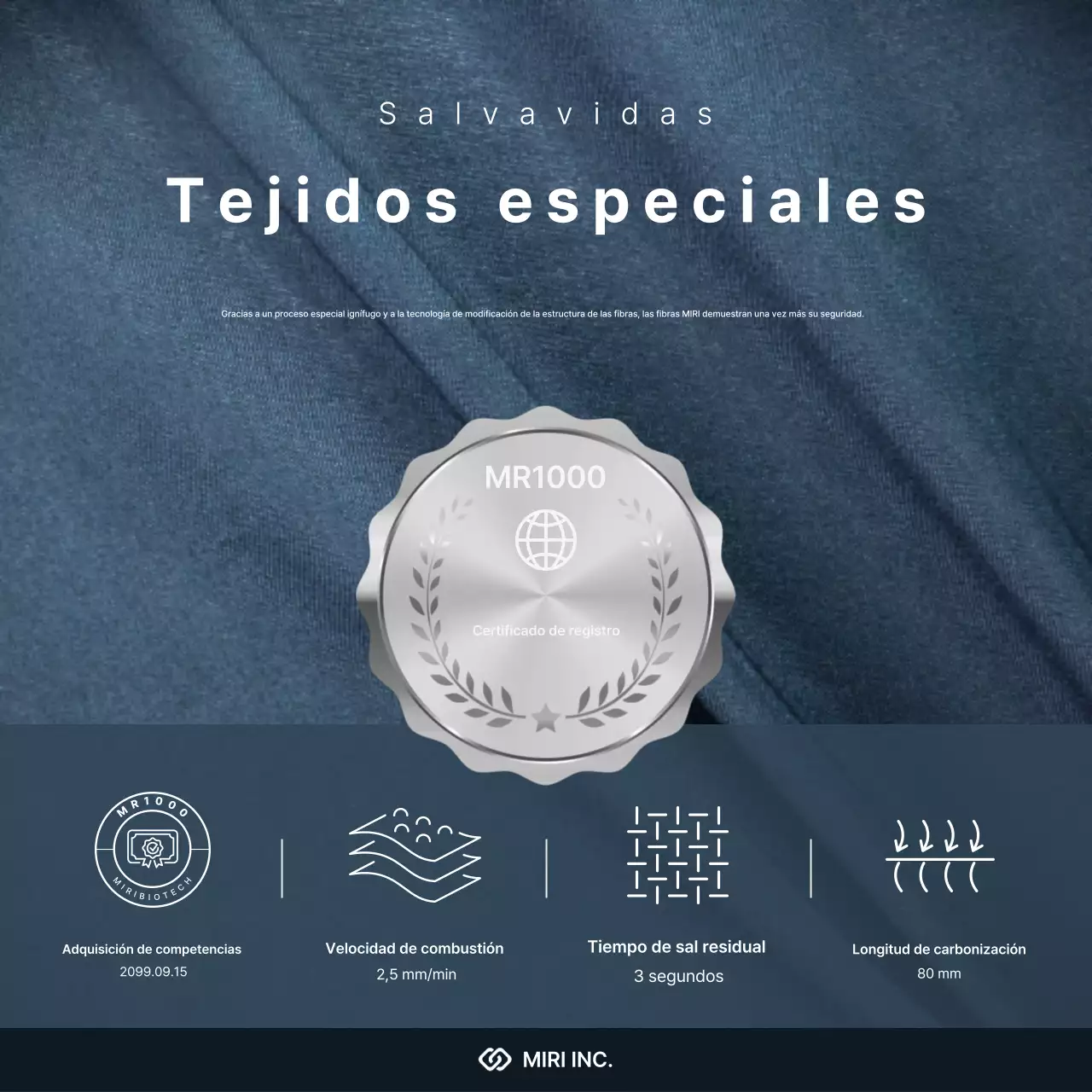 Promoción de la tecnología textil moderna gris