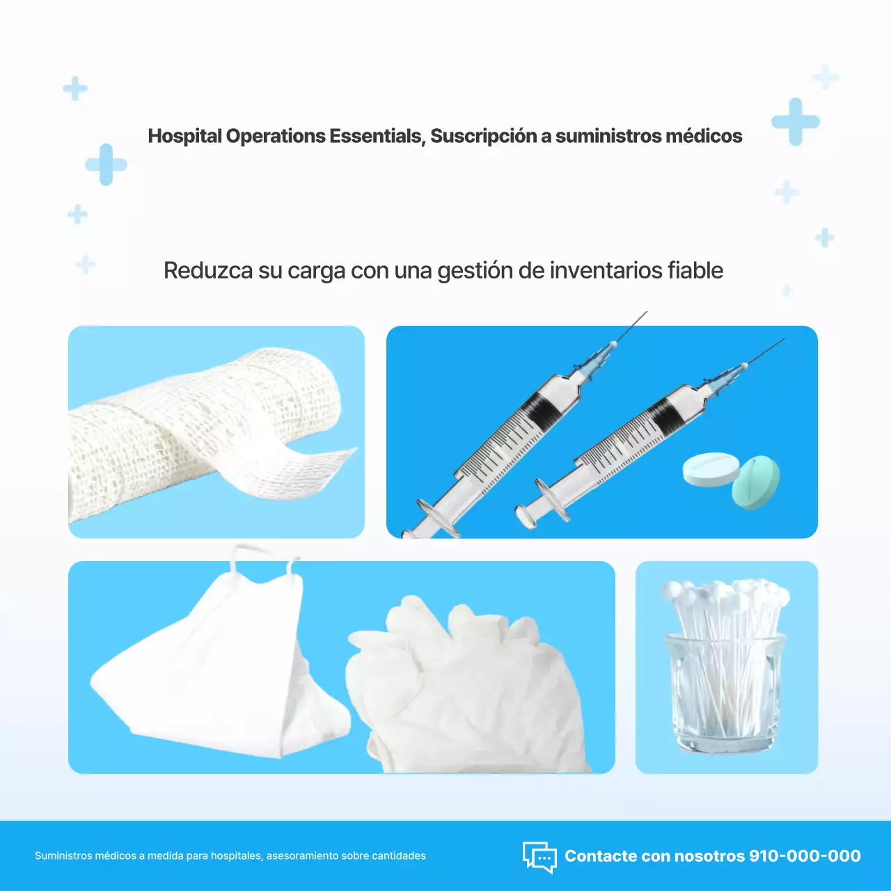 Suscripción médica moderna Sky Blue