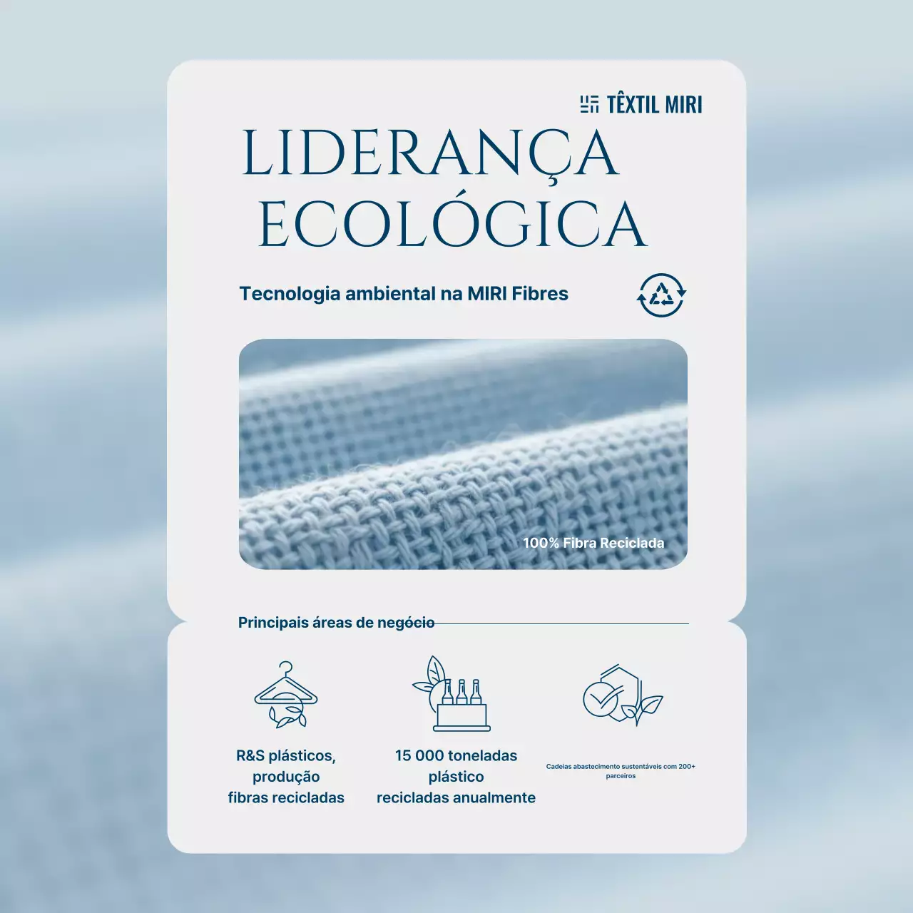 Promoção da Campanha Ambiental Moderna Azul-Céu