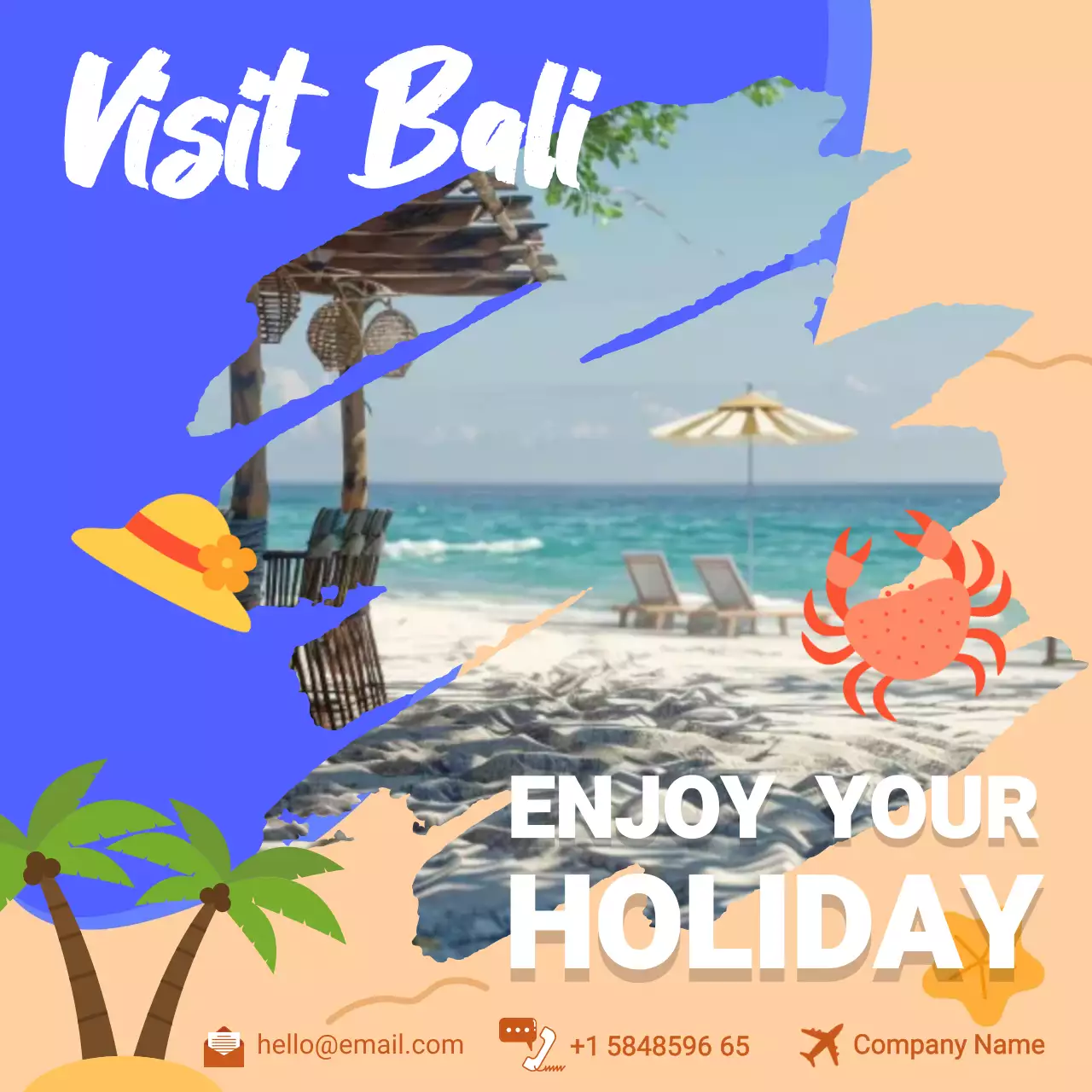 Holiday and tour trvel banner promotion