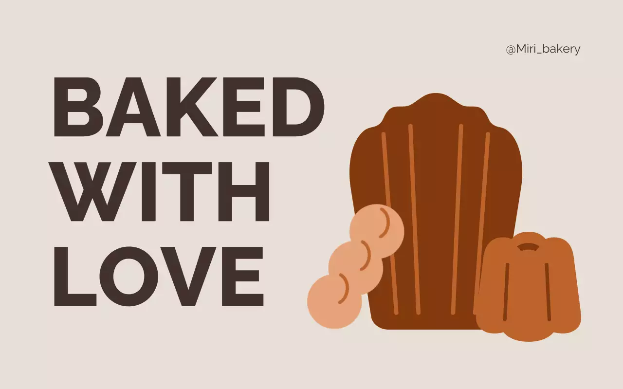 베이지 심플 베이커리 광고