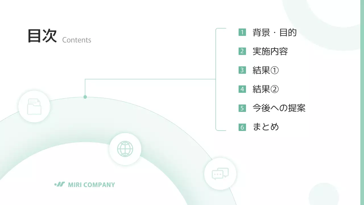 ミント シンプル ビジネス プレゼンテーション