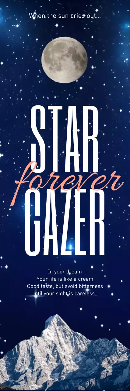 Fotografia noturna estética de céu e montanha com observação de estrelas